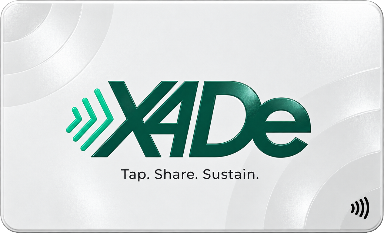 White X4De card mockup